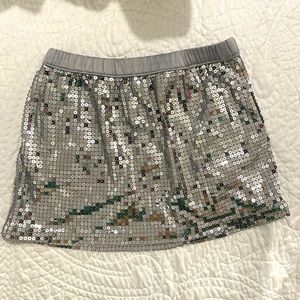Cherokee girls silver sparkly skirt